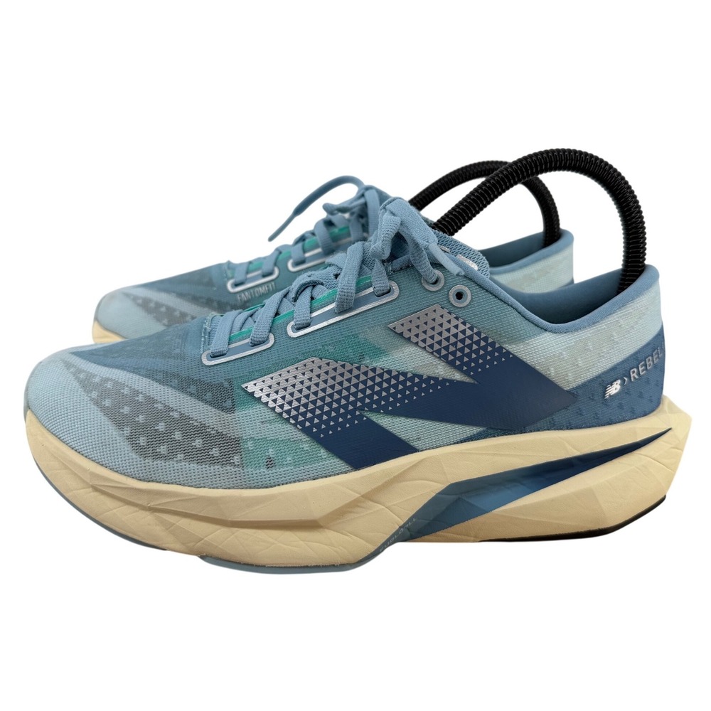 New Balance FuelCell Rebel v4 Womens Running Shoes Quarry Heron Blue  Size 8‎